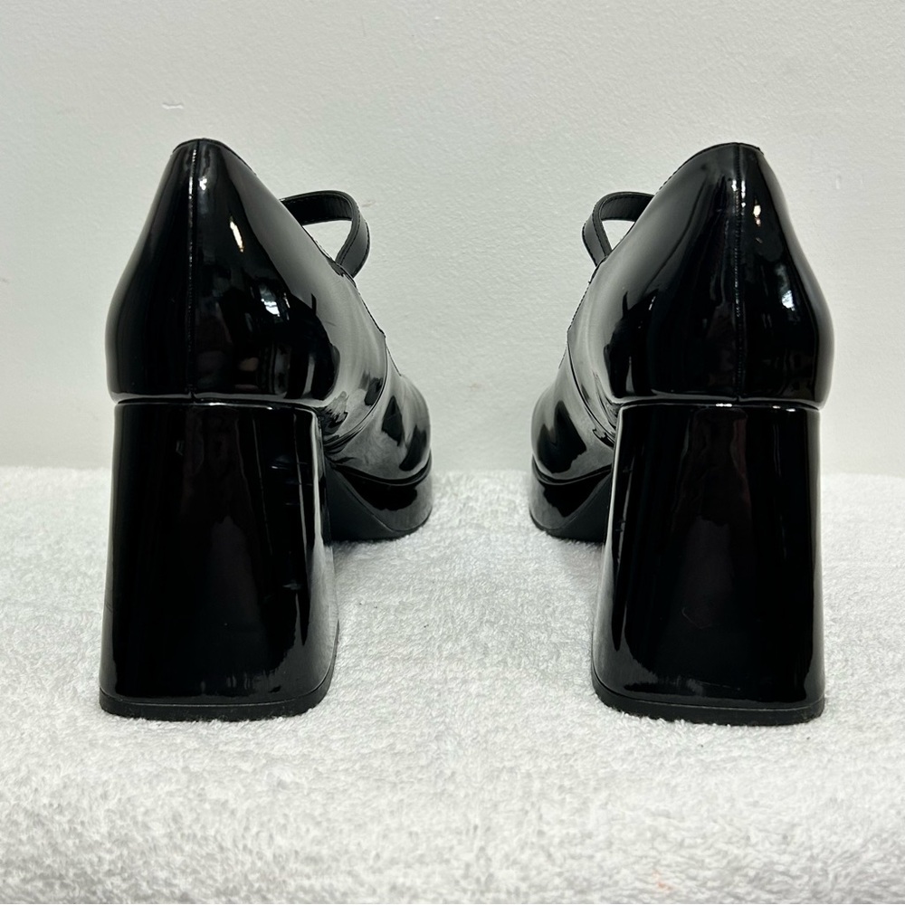 Madden Girl Chunky Platform Y2K Retro Mary Janes Womens Size 9 Black - Picture 6 of 14
